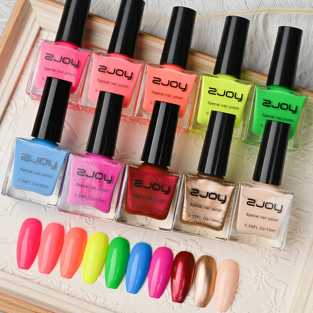 10ml Nail Printing Stamping Polish Painting Oil Black White Colorful Polish Nail Art Stamping Polish Varnish Lacquer Nail Gel