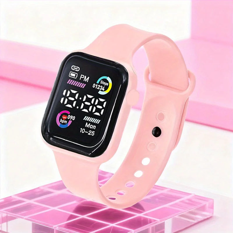6-Piece Fashion Digital Watch & Jewelry Set