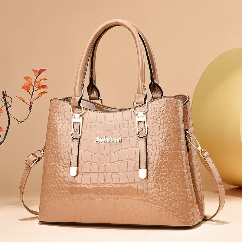 Luxury Bright Leather Handbags Designer Crossbody Bags for Women New Large Capacity Exquisite Ladies Shoulder Messenger Bag