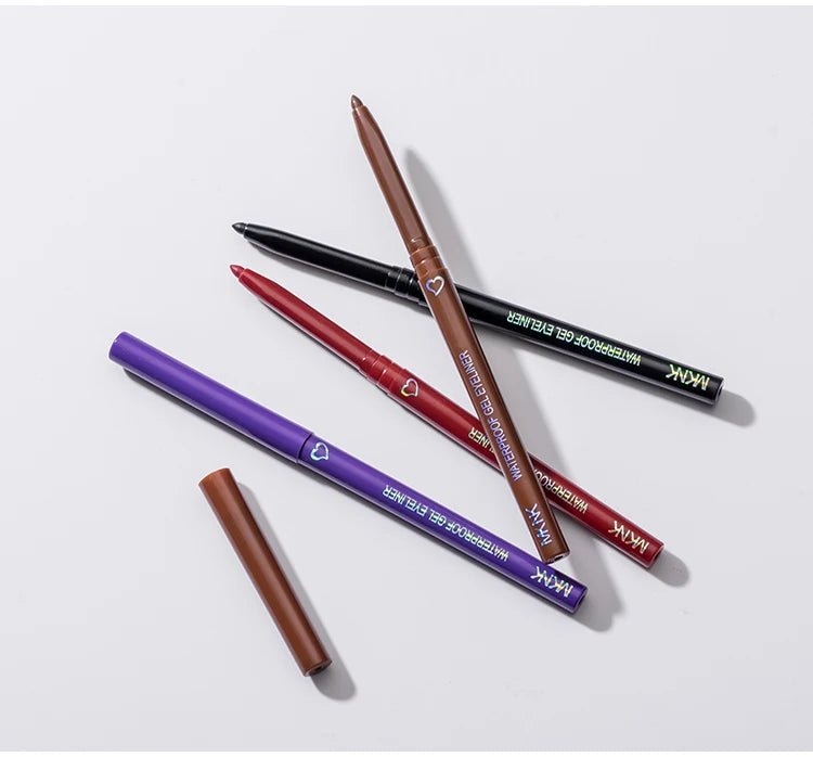 1pc Waterproof Eyeliner Gel Pencil Matte Silkworm Eyeliner Pen Brown Lasting Not Blooming Quick Drying Eye Liner Gel Pen Makeup