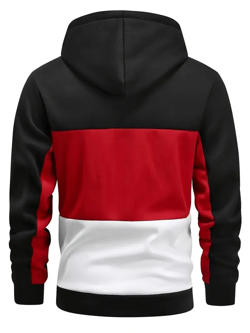 Men's Windproof Fashion Hooded Hoodie for Autumn and Winter a Must-have for Trendy Streets Casual Style Front Pocket Design