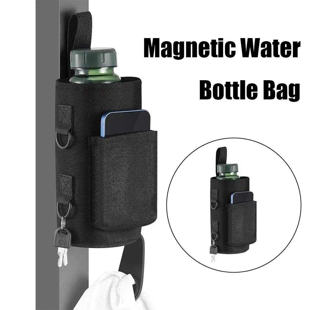 Magnetic Gym Water Bottle Bag Non Slip