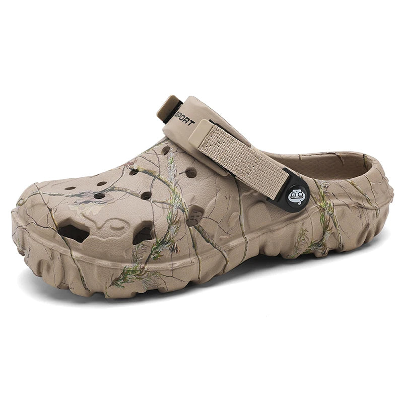 Summer Men's Clogs Sandals Man Home Garden Shoes Comfortable Men Slippers Non-Slip Soft Bottom Flip Flop Sandals Big Size 46 47