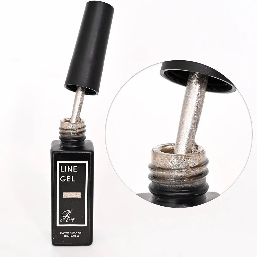 15ml/Bottle Liner Painting Gel Nail Polish Black Gold Silver Line Drawing Brush Nail Art Vernis White Black Nail Gel Varnish