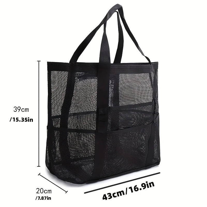 Mesh Beach Bag swimming bag Oversized Beach Tote Beach Toy Bag  Pack Light and Travel Smart Perfect for the beach for the sea