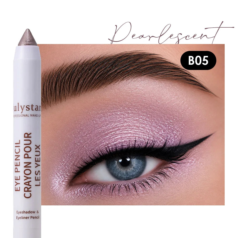 18colors Eyeshadow Stick Matte Shimmer Multi-color Waterproof High Pigmented Eyeshadow Pencil Crayon Makeup Tool Eye Cosmetics