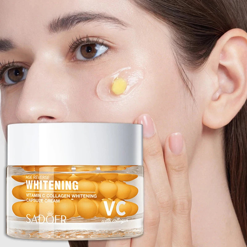 Collagen Asiatica Capsule Face Cream 60g PDRN Vitamin C Niacinamide Glow Plump Skin Cream Soothing And Hydrating Daily Skincare