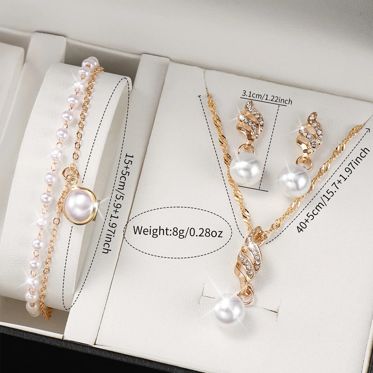 5/6PCS Fashion Women's Quartz Watch Leather Band Analog Quartz Watches with Diamond Jewelry (Without Box)