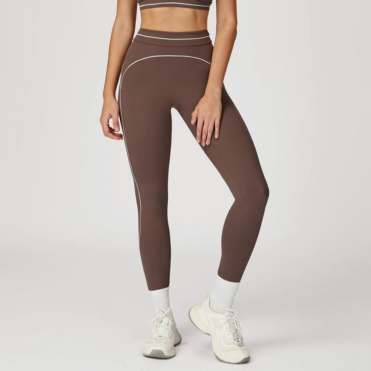 Rooftrellen 1PC Woman High Waisted Fitness Yoga Pants Summer Gym Running Sports Push Up Quick Drying Color Blocking Yoga Pants