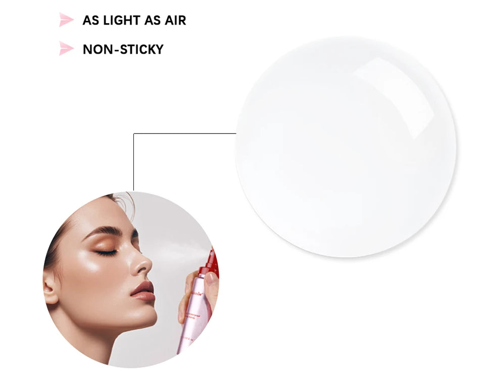 Long-Lasting Setting Spray Glossy Matte Base Makeup Oil Control Waterproof Moisturizing Make-up Fixer Spray for All Skin Style