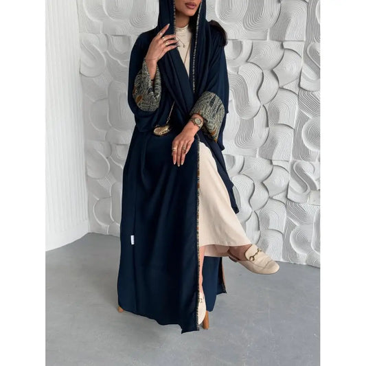 New arrival elegant 2-piece women abaya for spring season, Ramadan gatherings, and Eid celebrations