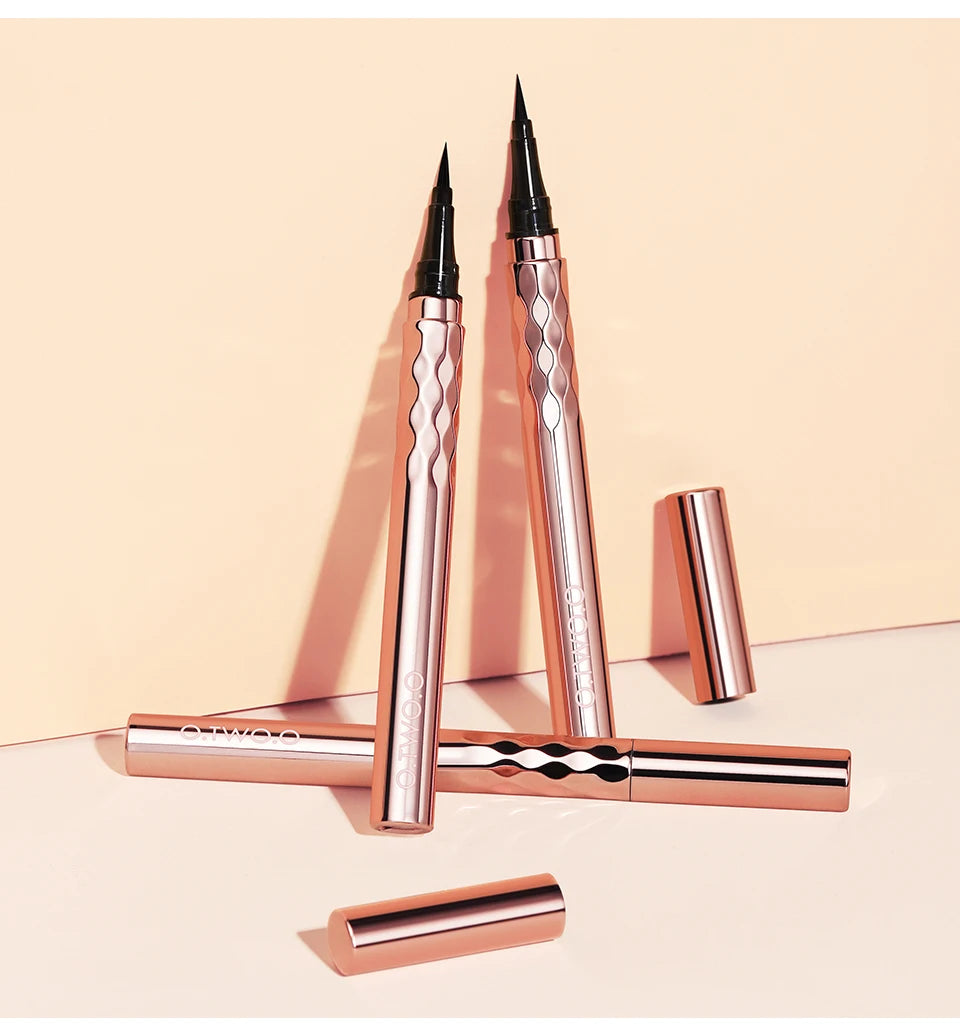 O.TWO.O Black Slim Line Eyeliner Pencil Easy To Draw Waterproof Eye Liner Pen Long Lasting Quick Dry Liquid Eyeliners