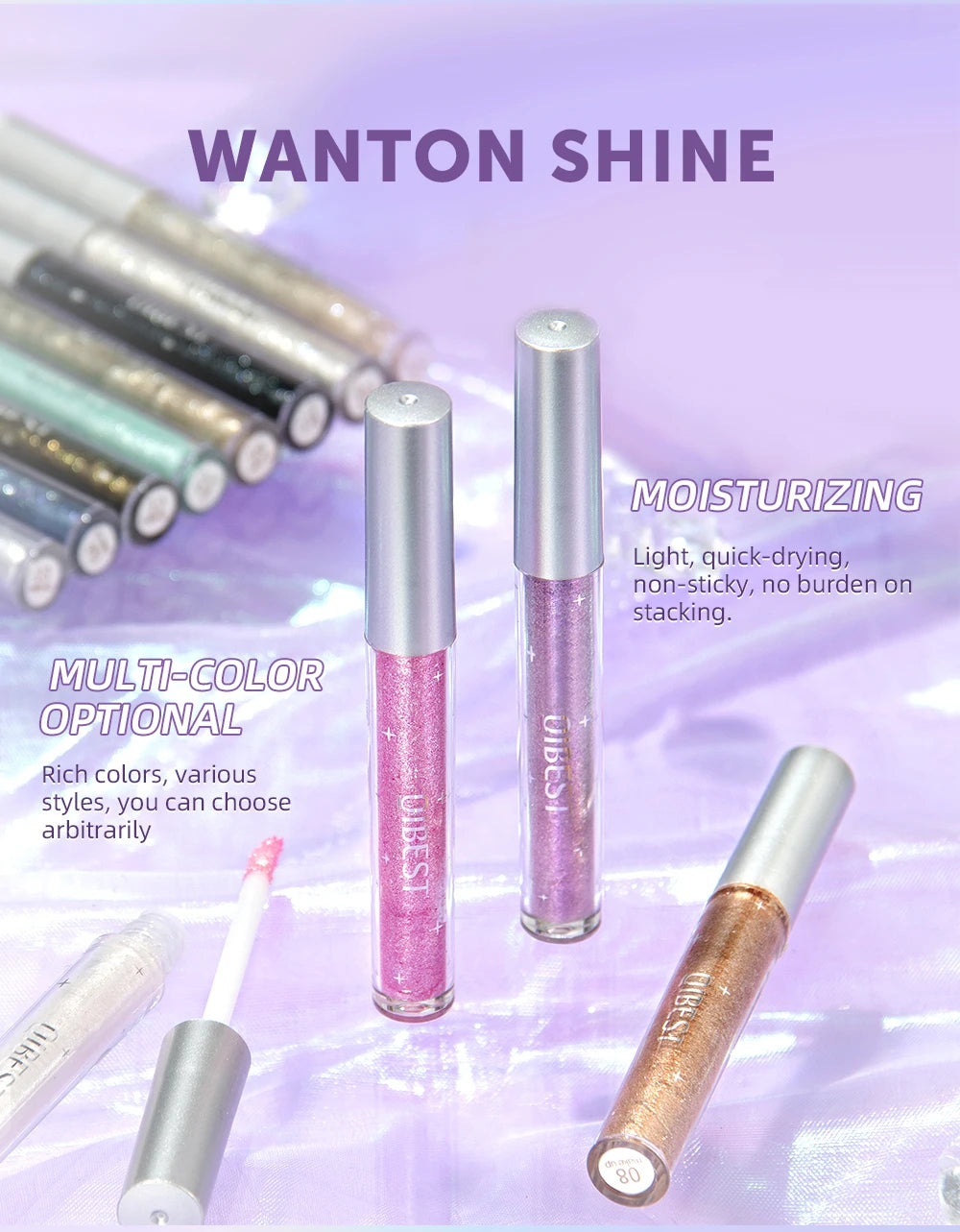 Diamond Shimmer Waterproof Liquid Glitter Eyeliner Eyeshadow Shiny Metallic Eyeliner Pen Eye Beauty Party Makeup Eye Shadow
