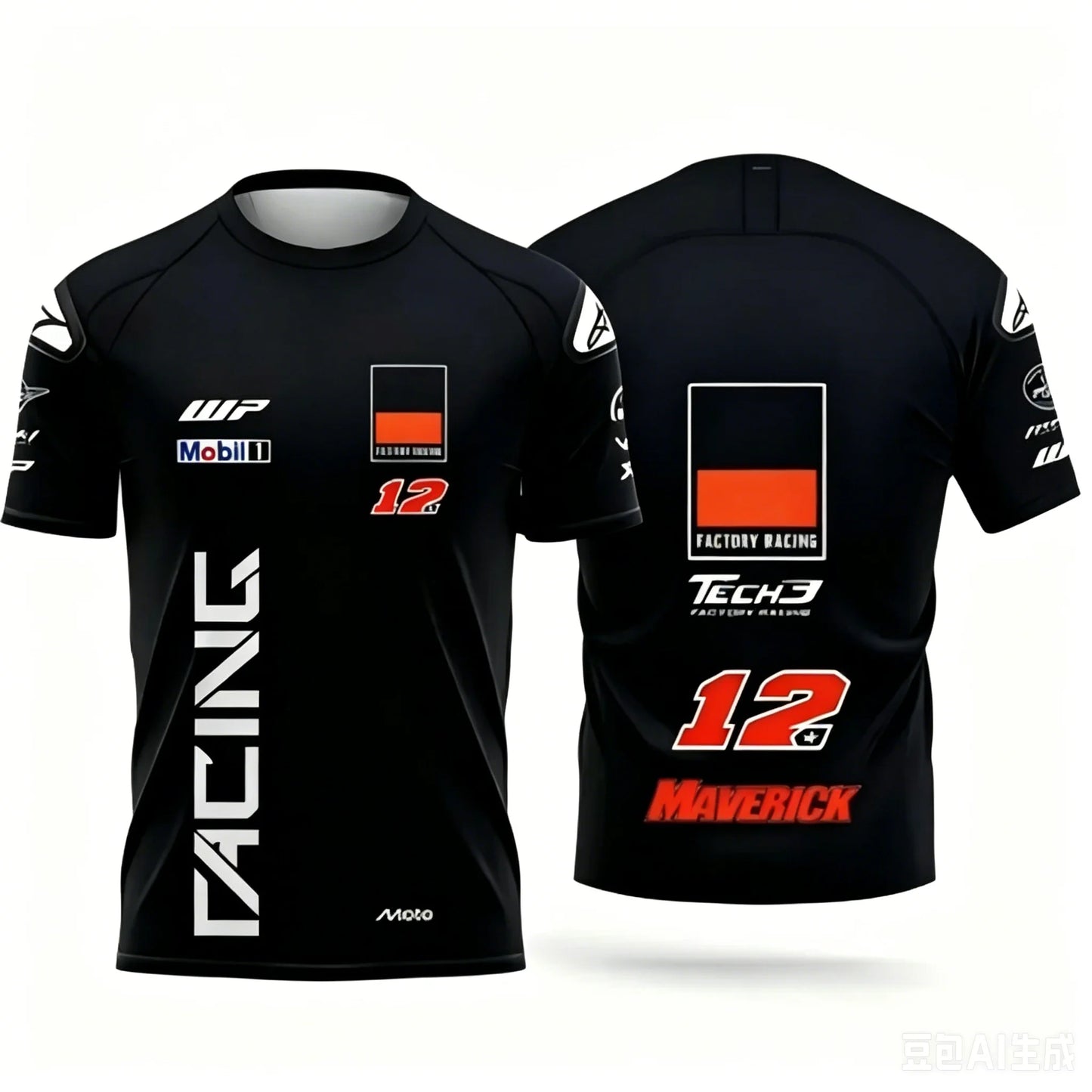 Breathable Quick Dry Motorcycle T Shirt for 2026 Summer Family Style Casual Short Sleeve Sports Tee Suitable for Adults Kids