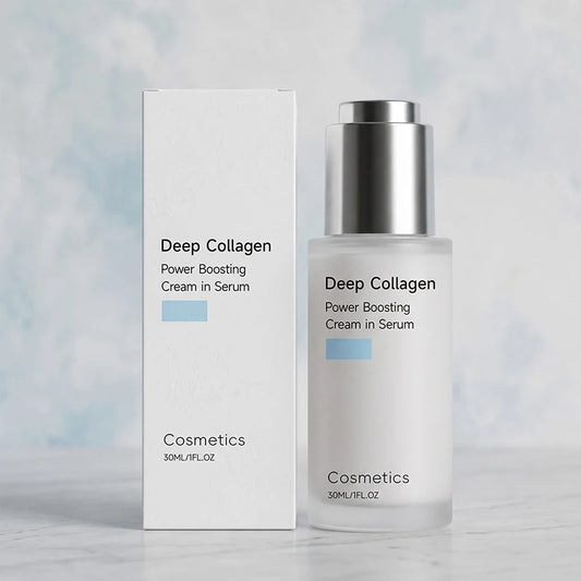 30ml Deep Collagen Power Boosting Serum Facial Moisturizing Essence Firming Skin Long Lasting Hydrate Nourish Skincare Product