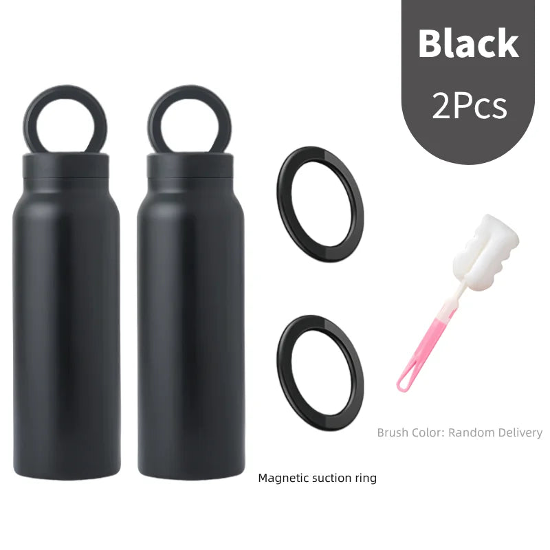 Magnetic Phone Holder Insulated Sports Water Bottle – 24oz