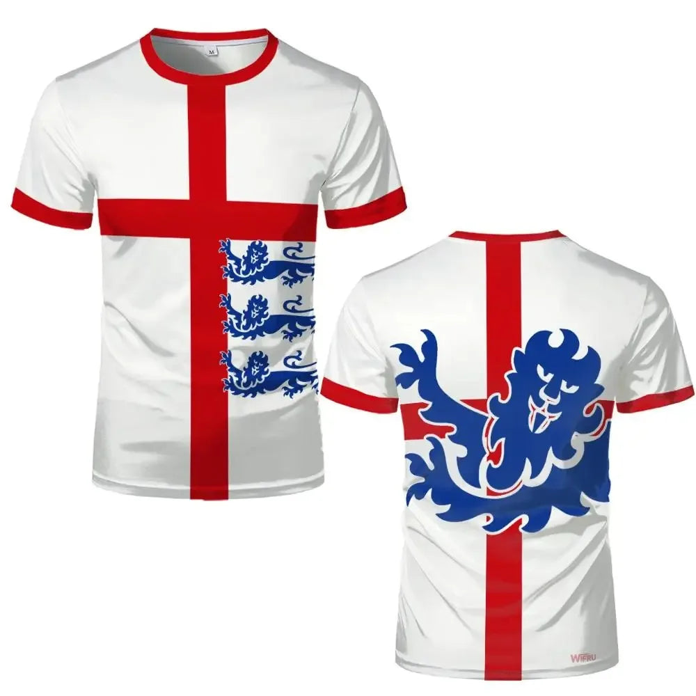 2026 New England Flag Print Jersey 3D Printed Quick Dry Breathable T Shirt Family Style for Kids Adults Outdoor Training Sports