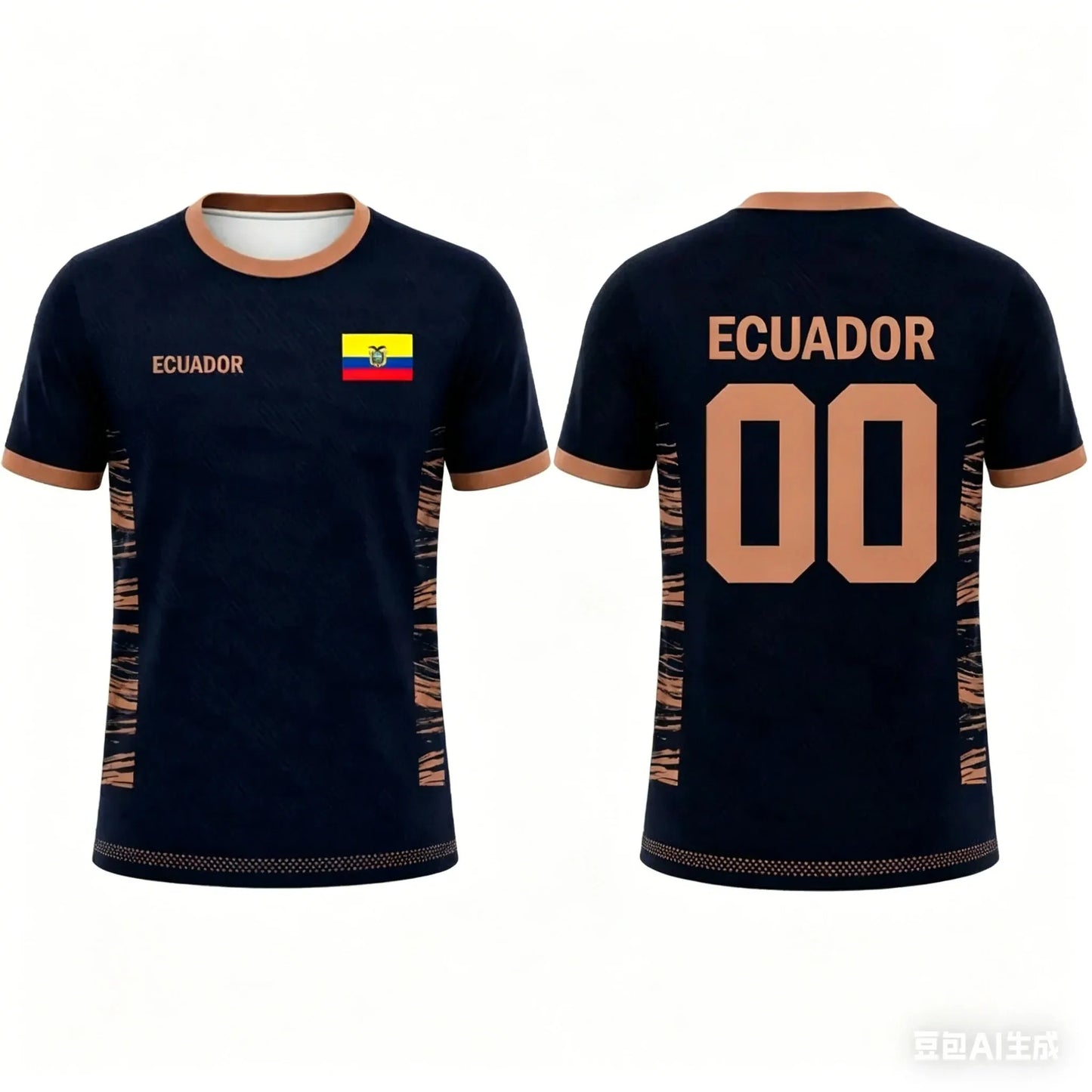Ecuador Kids Adults Soccer T Shirt Sportswear Family Style Blue White Print Breathable Quick Dry Training Tee Fan Sports Top