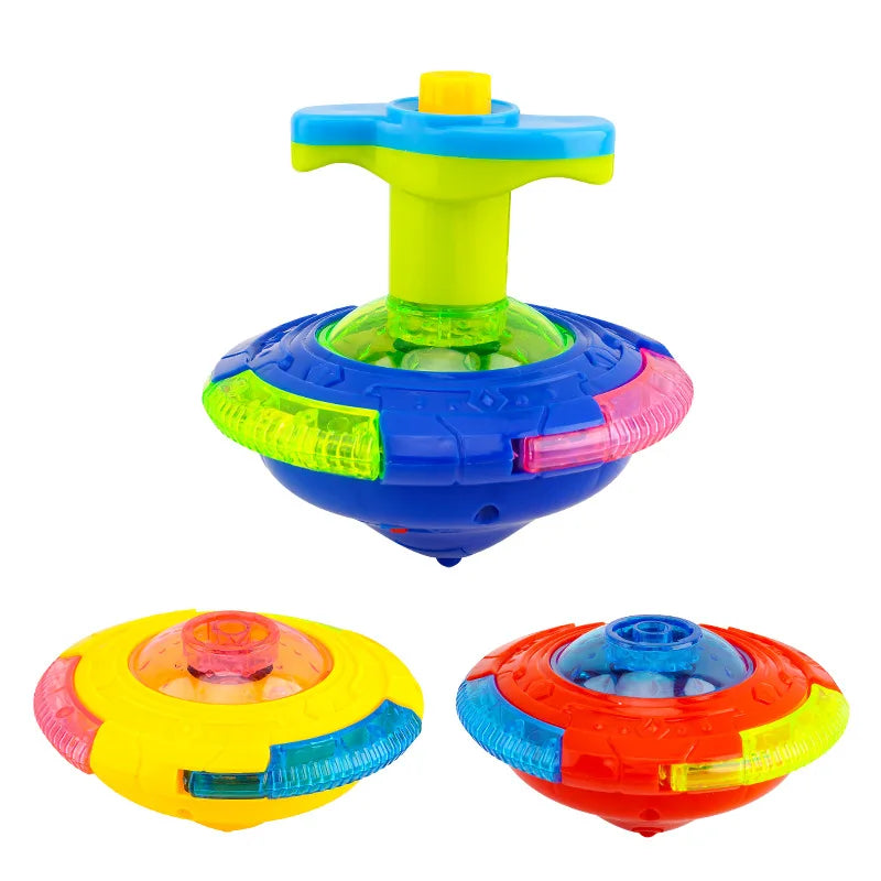 UFO Flashing Wing Spinning Top – LED Light Up Gyro Toy