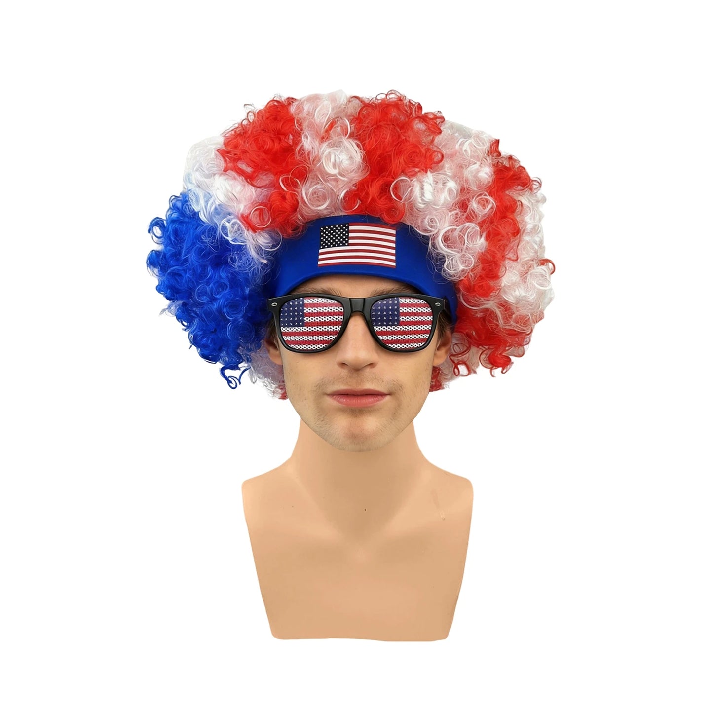 Football Fans Wig Hat Set 2026 - طقم قبعة وباروكة مشجعي كرة القدم 2026