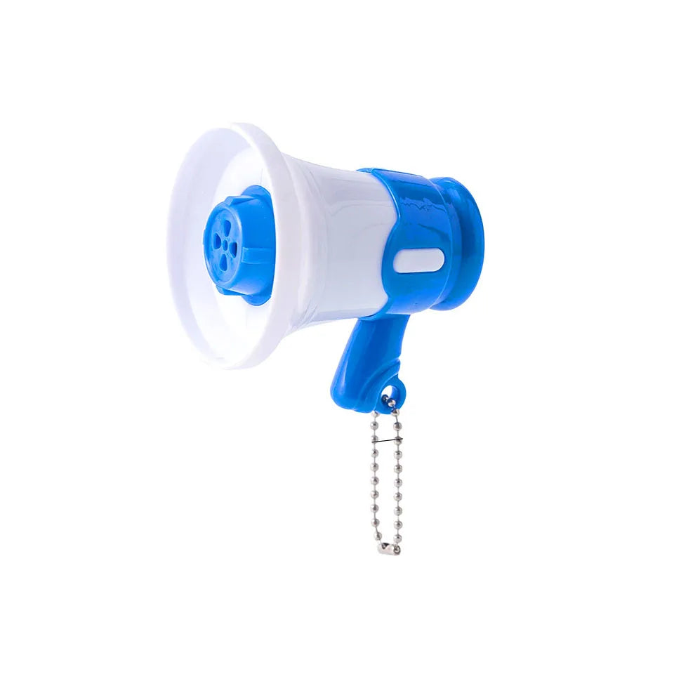 ZAKOL Red Blue Mini Speaker Loudspeaker Handheld KeyChain Outdoor Loudspeaker Decompression Toy Backpack Pendant Gift