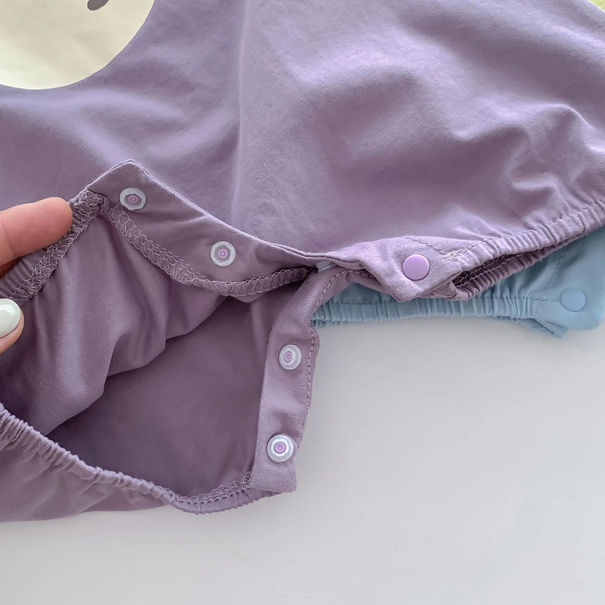Summer Baby Jumpsuit Cartoon Cute Loose Cotton Baby Bodysuit 0-24 Months