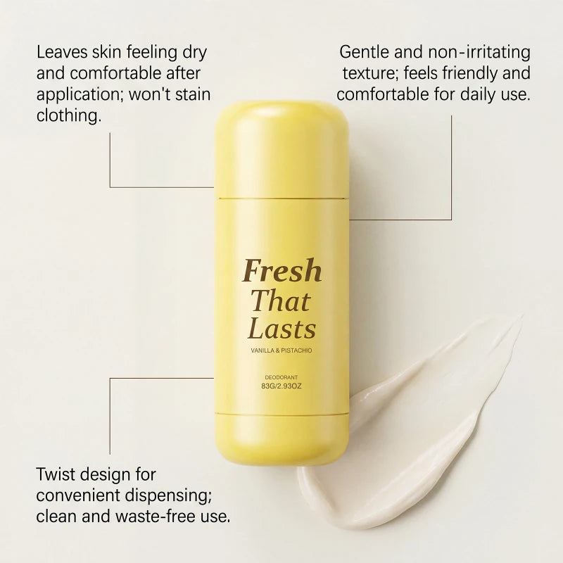Vanilla Body Fragrance Balm 83g, Kojic Acid Niacinamide Body Moisturizing Refresh Long-lasting Portable Body Solid Fragrance