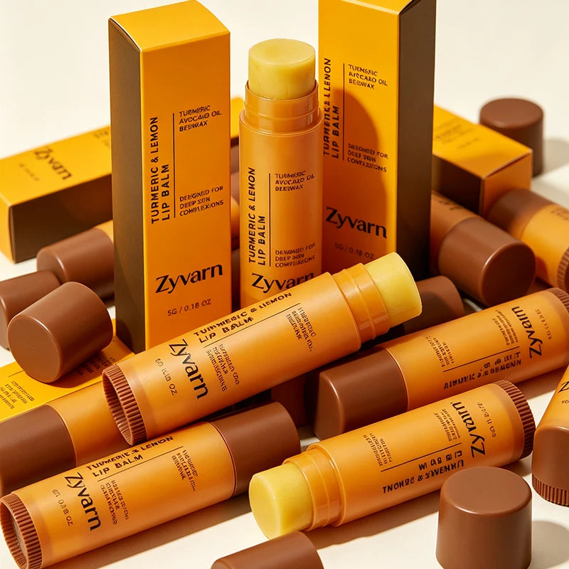 Turmeric Lemon Beeswax Lip Balm 5g Moisturize Lock In Moisture For Dryness Lips Gentle Repair Improve Dull Daily Lip Care