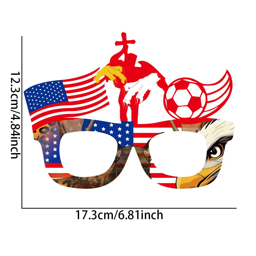 2026 World Football Competition Flag Glasses - نظارات مشجعي كرة القدم 2026 بتصميم أعلام الدول