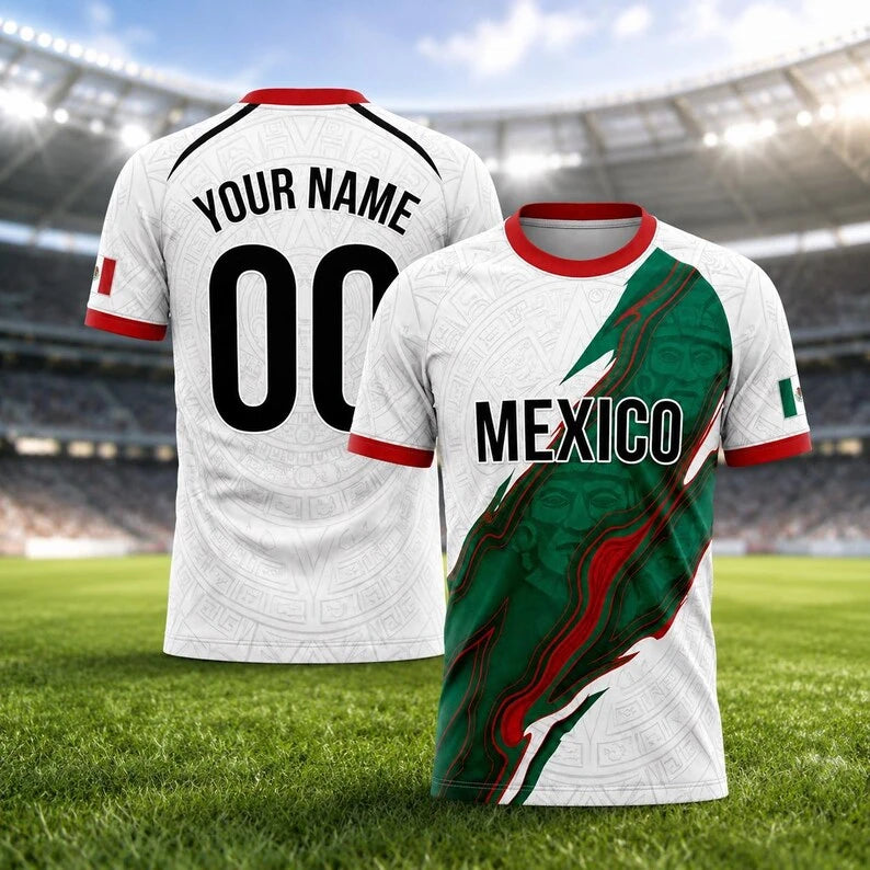 MEXICO NATIONAL FOOTBALL TEAM FAN TRAINING JERSEY 2026 CHILDREN'S MATCH KIT BREATHABLE AND QUICK-DRYING TOP