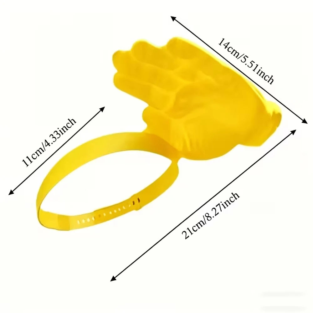 Hand Shaped Sun Hat with Full Face & Neck Coverage - قبعة شمسية بتصميم اليد مع تغطية كاملة للوجه والرقبة
