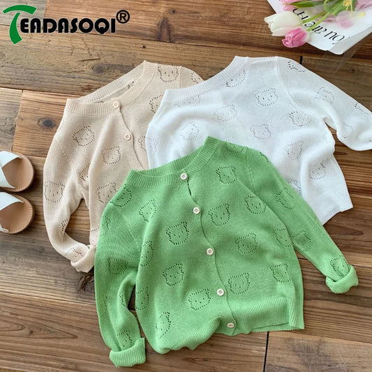 Fashion Baby Boys Girls Kids Summer Air-Conditioned Cardigan  0-6Y