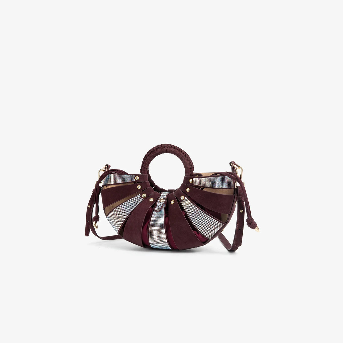 Luxury Shiny Rhinestone Shell Shape Handbag Fashionable Crossbody Shoulder Bag luxury bags designers For Party Wedding Evening