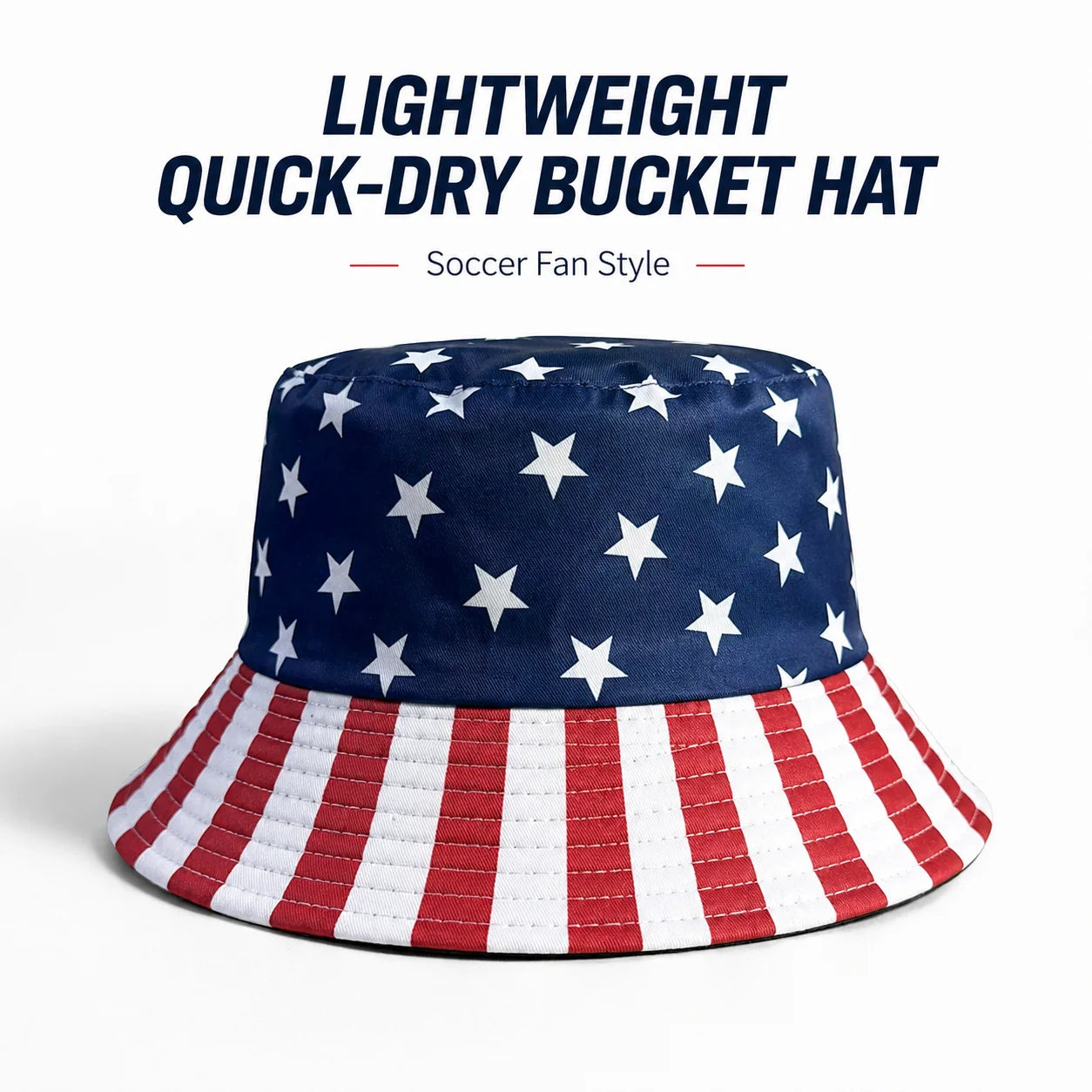 Reversible National Flag Print Bucket Hat - قبعة باكيت قابلة للعكس بتصميم أعلام الدول