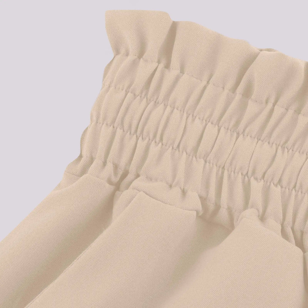 Women Casual Elastic Waist Wide Leg Pants Summer Elegant Drawstring Loose Straight Trouser Elegant Solid Pants Vacation Beach