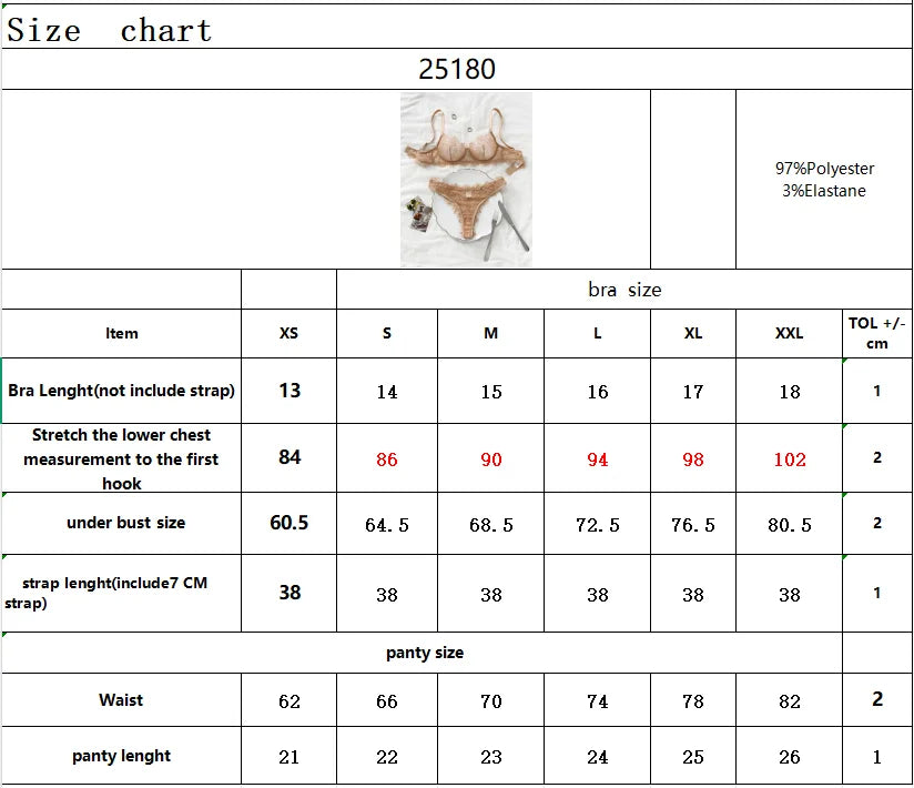 Ladies' Basic Style Thin Lace Bra And Panty Set Seamless Single Layer Eyelet Underwear Comfortable Intimate Apparel