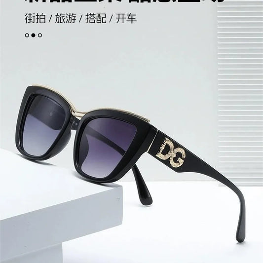 Large Frame Retro Women’s Sunglasses – European & American Style