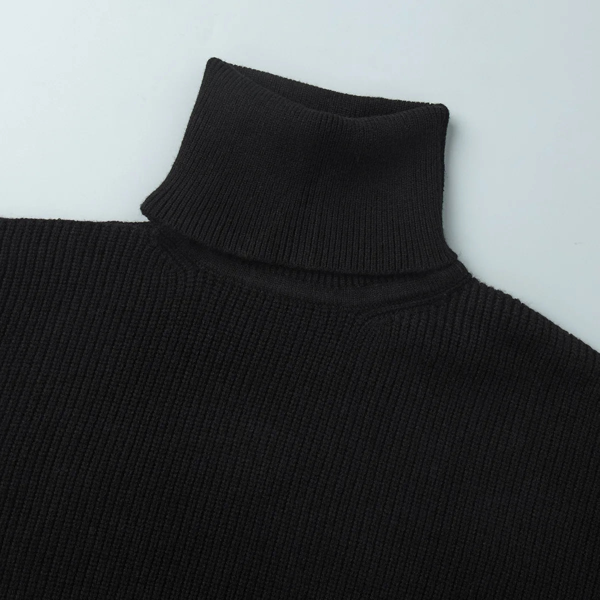 Women New Turtleneck Cutout Shoulder Pullover Long Sleeve Ribbed Knit Trendy Loose Fit Sweater Autumn Winter Fashion Streetwear