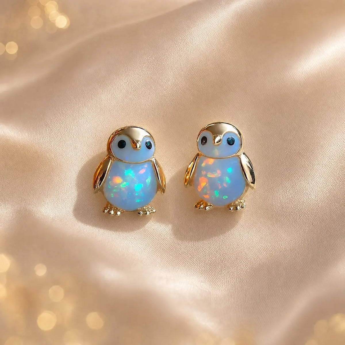 ZAKOL 1pair Cute Penguin Frog Stud Earrings Exquisite Animal Jewelry Accessories Casual Wear Daily Accessories Birthday Gift