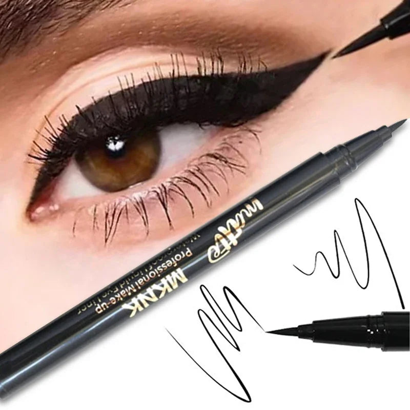 Black Fine Long Lasting Liquid Eyeliner Pen Waterproof Quick-dry Eyeliner Pencil Makeup Smooth Matte Eye Liner Pen No Fading