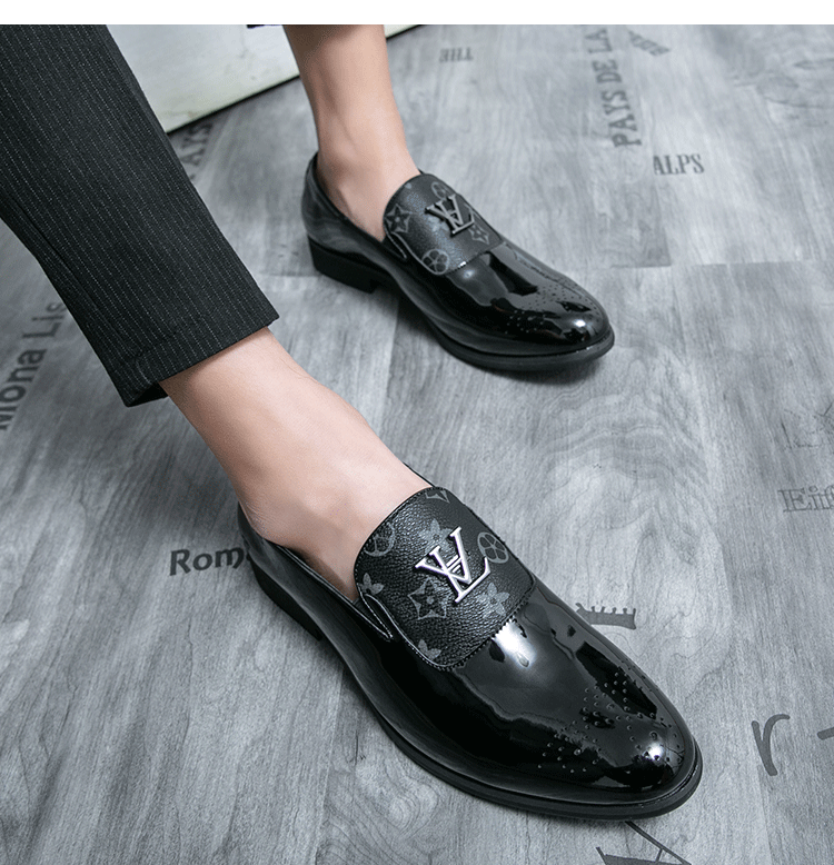 Men's Genuine Leather Tassel Loafers Black Formal Dress Shoes Slip-On Wedding Brogues 2025 Fashion Casual Loafers