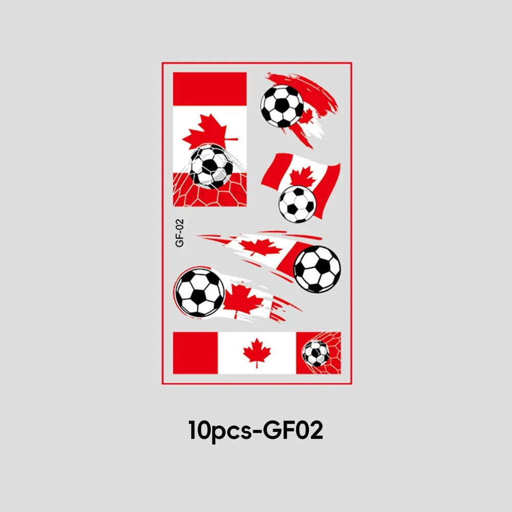 2026 Football Fan National Flag Face Stickers - ملصقات وجه بأعلام الدول لمشجعي كرة القدم 2026