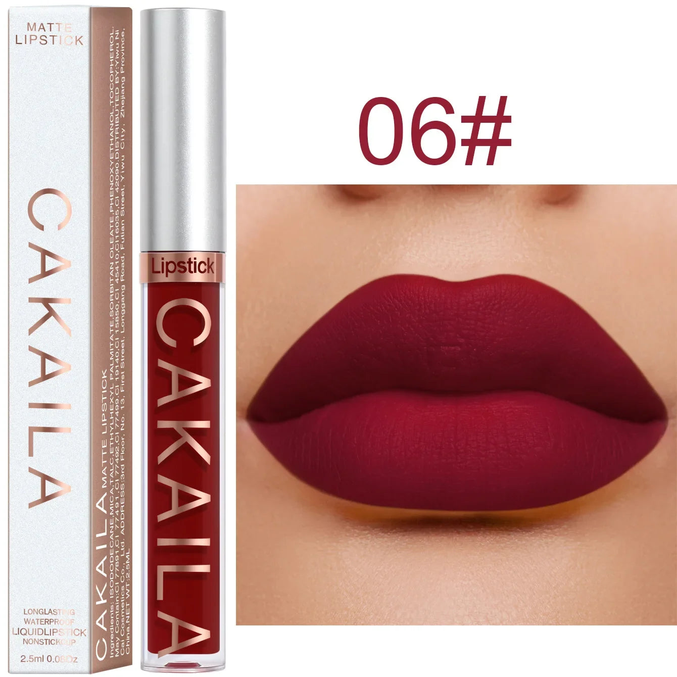 Sexy Long Lasting Velvet Matte Lip Gloss Liquid Lipstick Lip Makeup Women Beauty Red Nonstick Cup Waterproof Lip Gloss