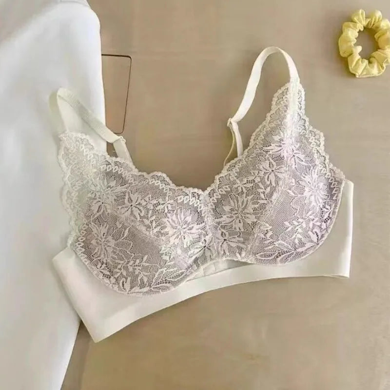 Французское кружевное белье с глубоким вырезом (French Lace Lingerie Deep V Bra), Сексуальный бюстгальтер без бретелей, Комплект