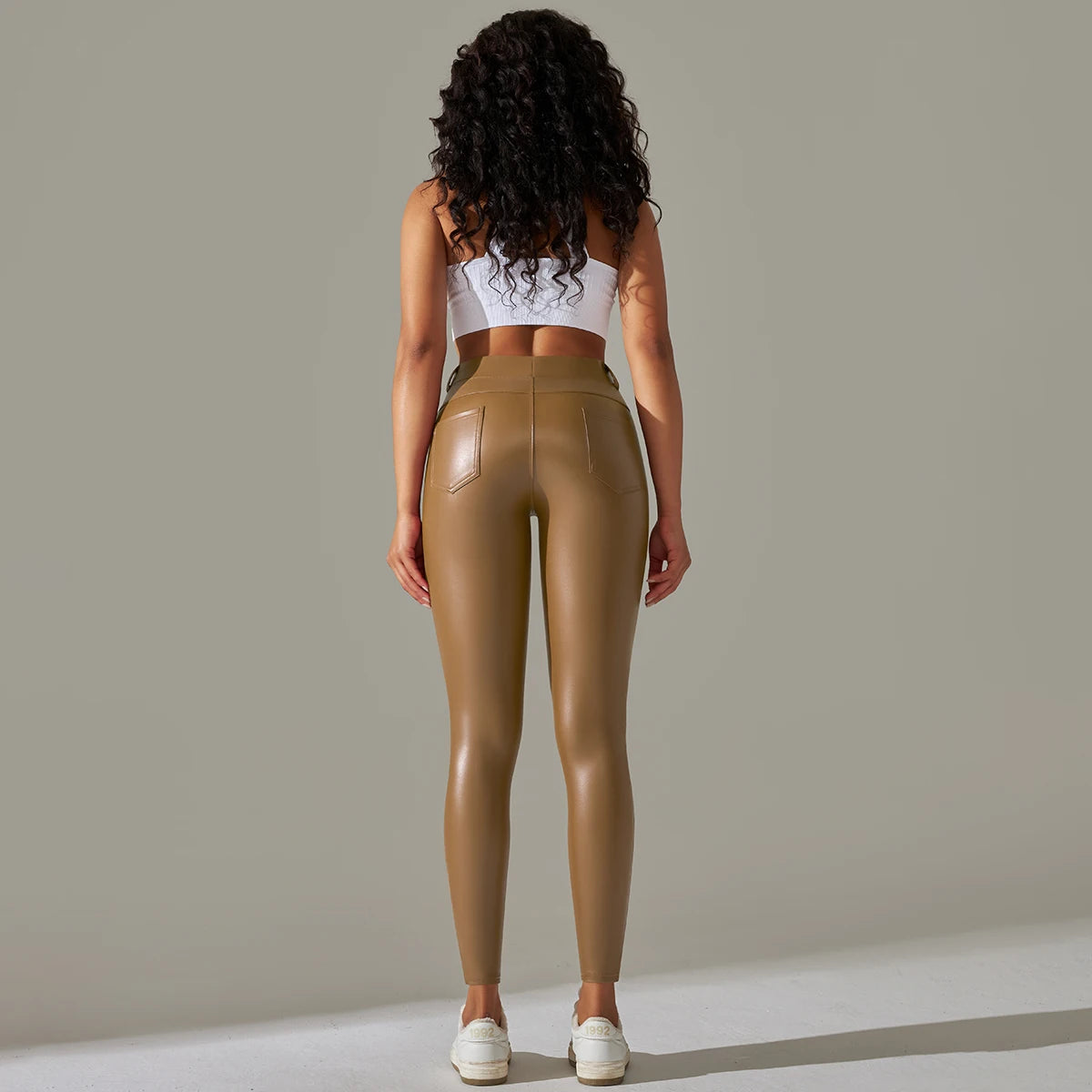 Trendy New WOMEN'S Leggings High Waisted Tight and Sexy Leather Pants Colorful Yoga Pants for Women
