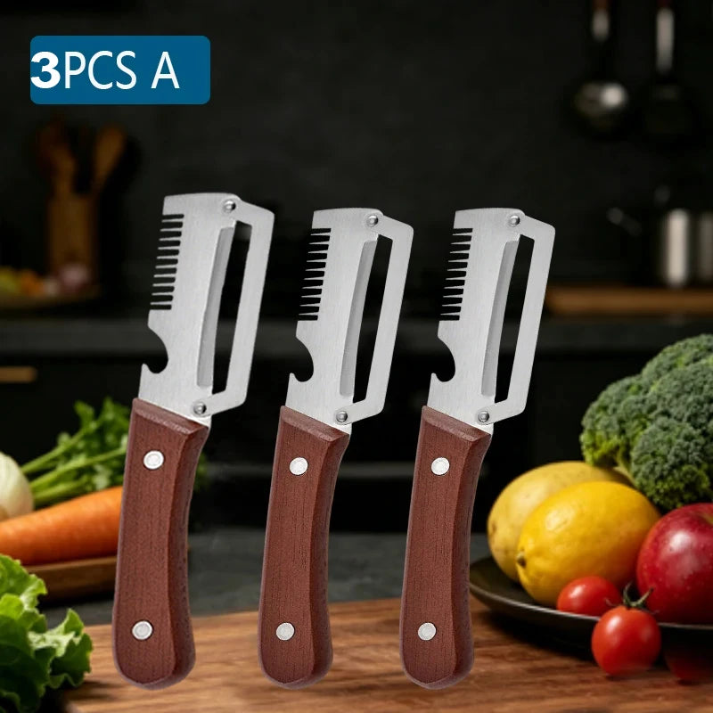WXCOO Multi-Function Stainless Steel Kitchen Peeler