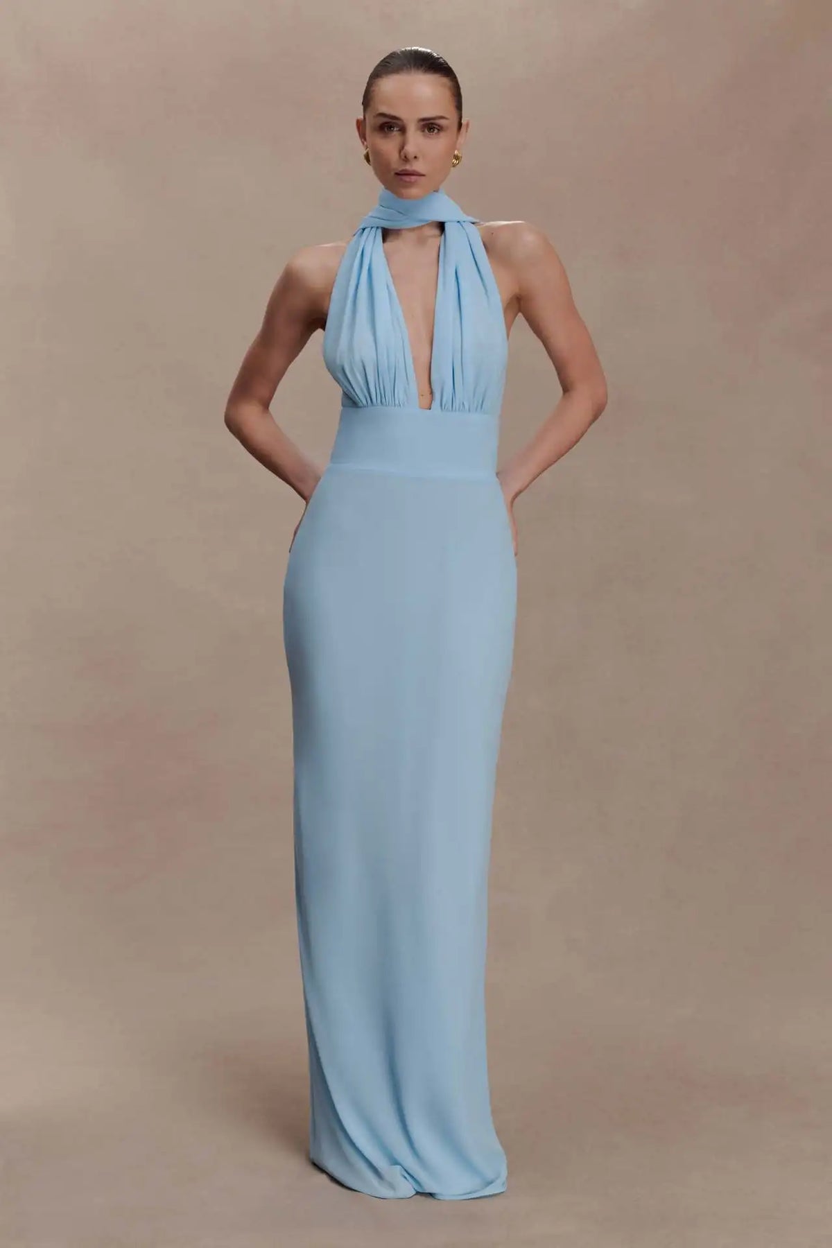 Women Sexy Polka Dot Halter Maxi Dress Elegant V Neck Backless Sleeveless High Waist Dresses 2026 Female Summer Party Dress