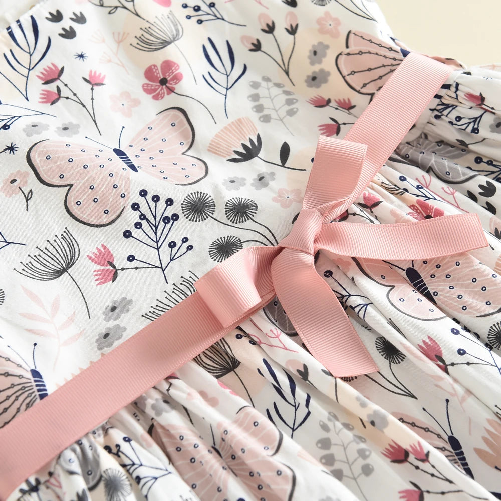 Melario Bow Girl Princess Dress New Summer Kid Girls Dress