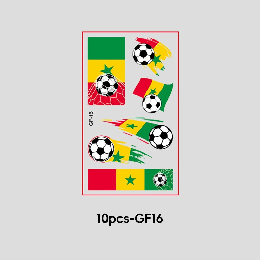 2026 Football Fan National Flag Face Stickers - ملصقات وجه بأعلام الدول لمشجعي كرة القدم 2026