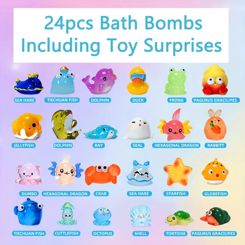 Kids Bath Bombs Surprise Set – 24 PCS